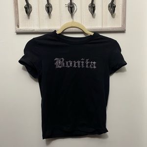 Black small fitted T-shirt from forever 21